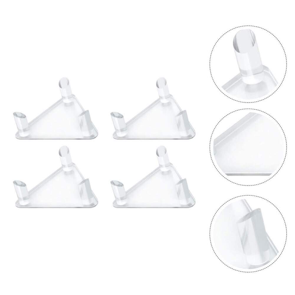 4 Piece Sports Ball Display Rack - Rugby, Basketball, Football Holder Stand: Default Title