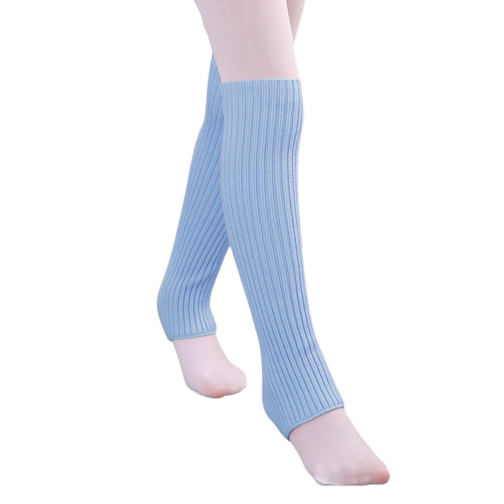 Scaldamuscoli per bambini scaldamuscoli a costine in maglia per Yoga: L