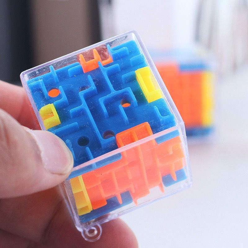 Doolhof Magische Kubus Puzzel 3D Mini Speed Cube Labyrint Rollende Bal Speelgoed Puzzel Spel Leren Speelgoed Voor Kinderen