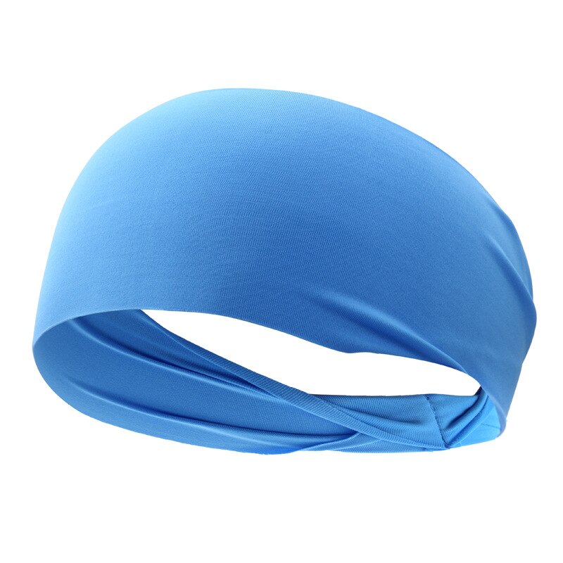MCFK 1922 Radfahren Sport Kopftücher Läuft Schnell trocknend Stirnband Yoga Stirnband draussen Basketball Schweiß-saugfähig Stirnband: Blau