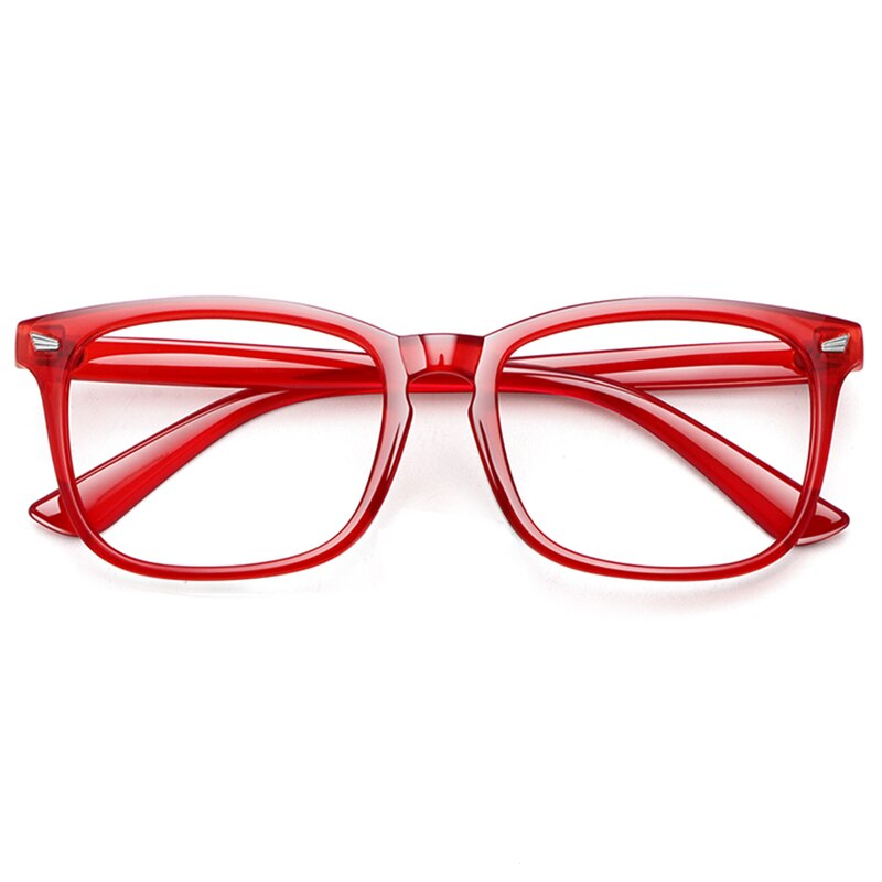 Blue Light Blocking Glasses, Anti Eye Strain Headache (Sleep Better),Computer Glasses UV400 Transparent Lens: C11 Red Clear