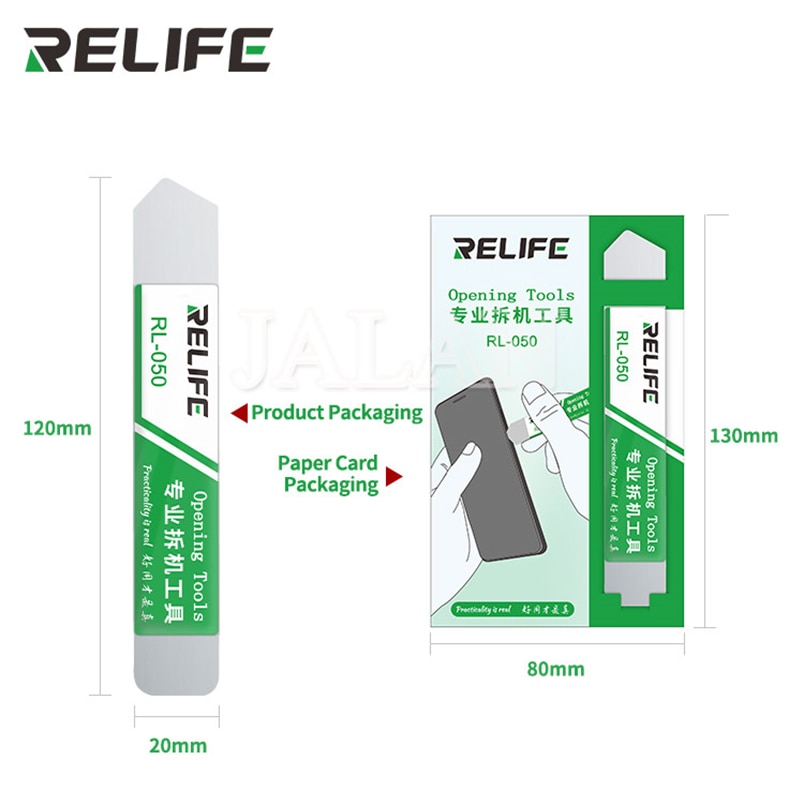 1 pièces RELIFE S-050 Ultra mince Flexible carte métallique téléphone mobile levier ouverture démonter outil