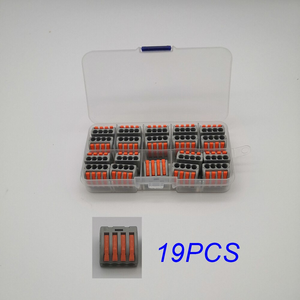 wire connector combination box Universal Compact conductor rod 212 213 AWG28-12 mini Lever Block push in fast quick terminal: 10E