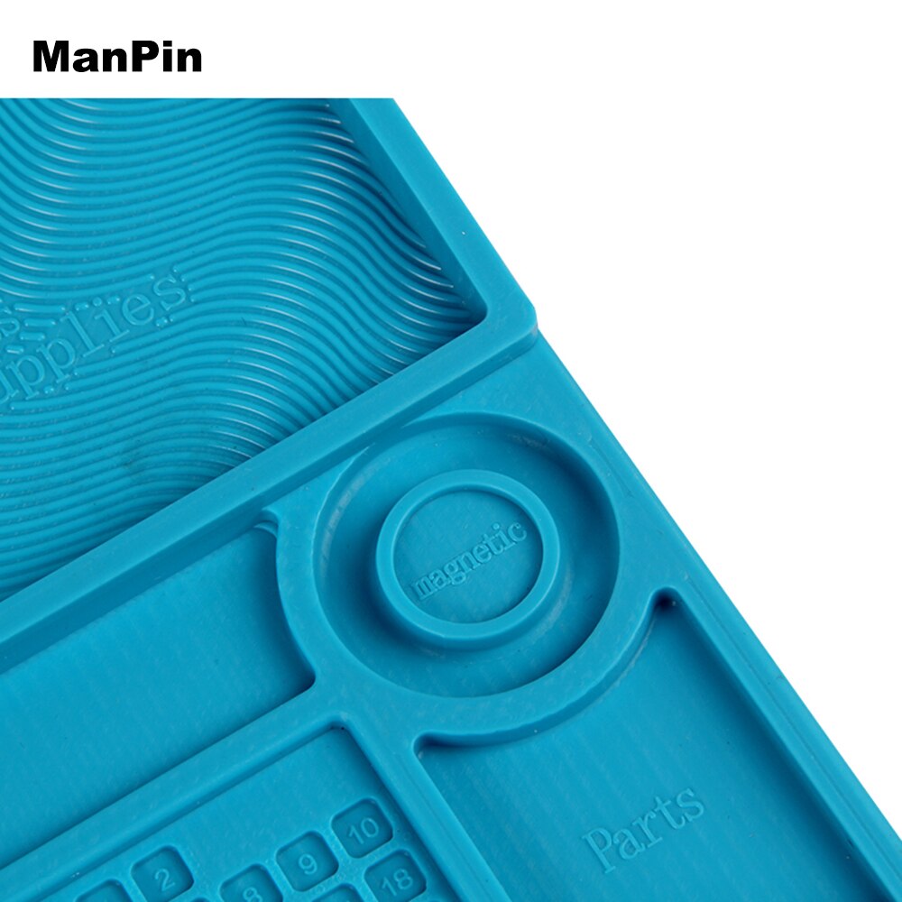 ESD Heat Insulation Working mat BGA Insulator Platform Soldering Iron Silicone Pad Phone Computer Repair Magnetic Heat-resistant