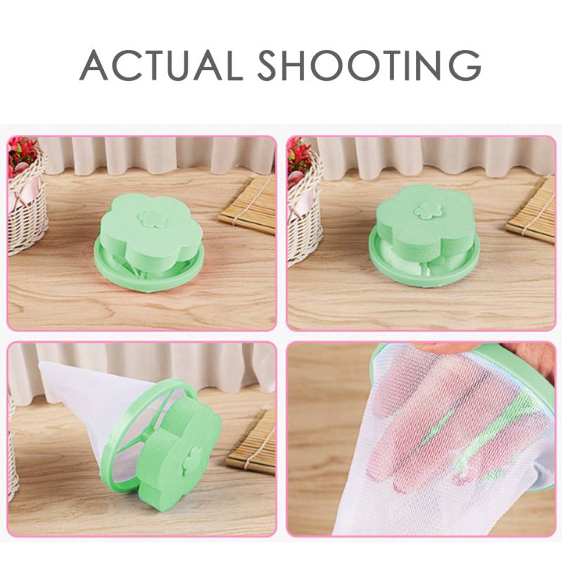 Reusable Washing Machine Floating Lint Mesh Trap Bag Hair Catcher Filter Net Pouch Household Tool: A3