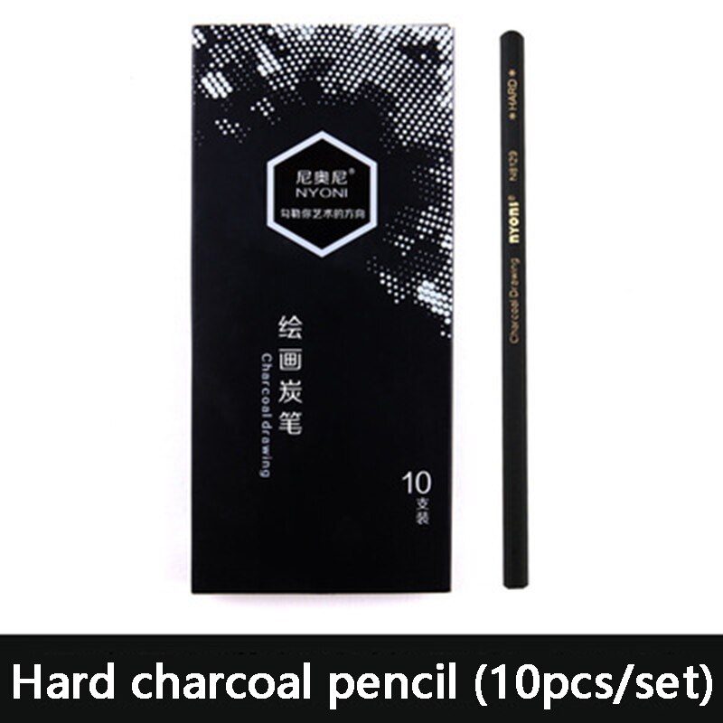 12pcs Sketching Charcoal Pencil Drawing Carbon Pencil Set Soft /Medium/Hard Charcoal Pencils Art Supplies: 7