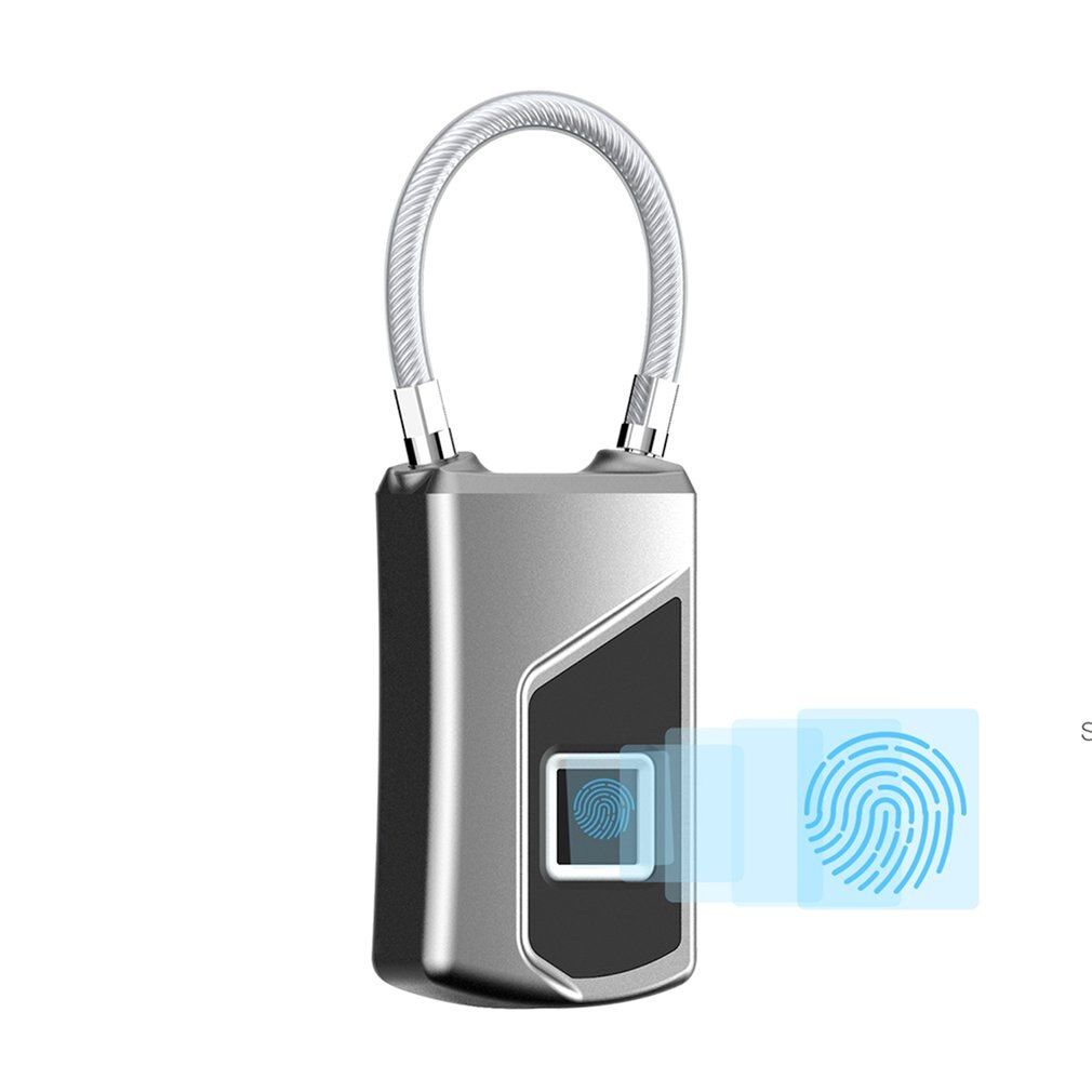 Quick Padlocks Smart Thumbprint Door Padlocks Rechargeable Door L... – Grandado