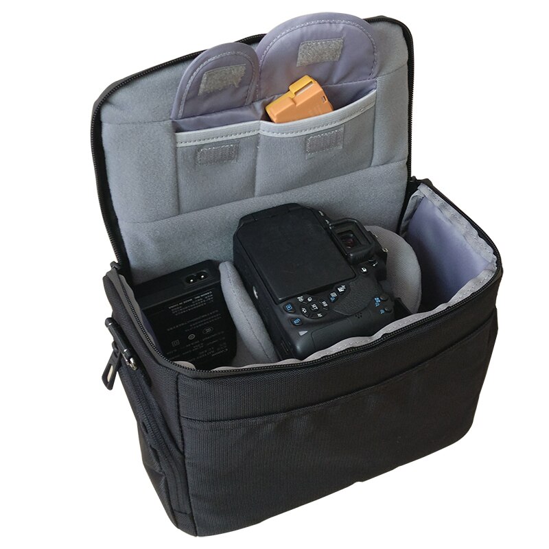 Jealiot-Bolso para cámara réflex digital, bolsa de hombro, impermeable, para lente de foto y vídeo, para DSLR, Canon 700D, 6D, 5D