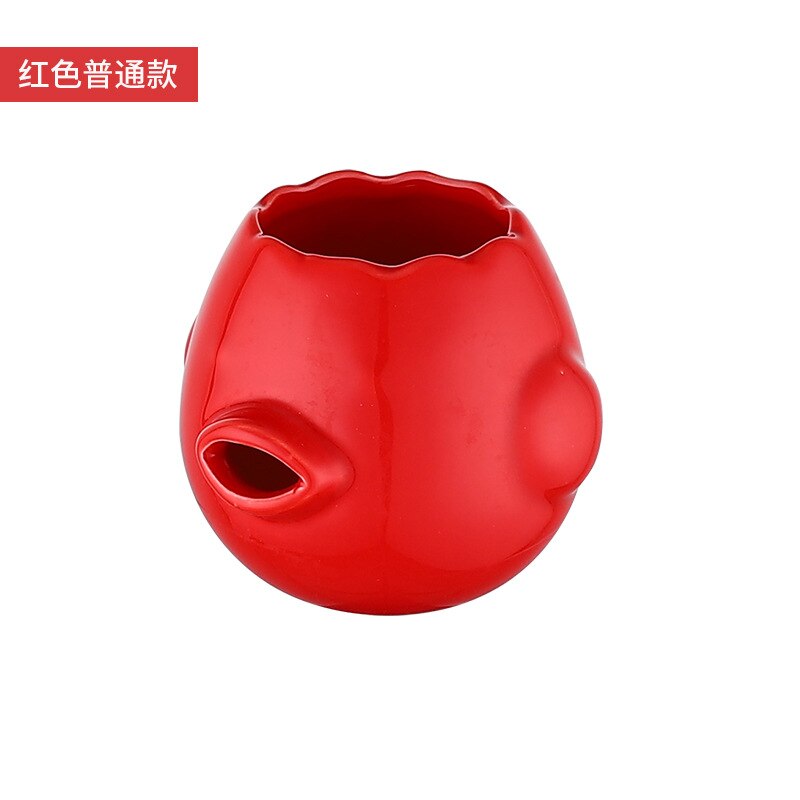 Cartoon Chicken Egg Yolk White Separator Ceramics Ceramic Cartoon Chick Egg Separator Dining Cooking Kitchen Gadget: Red