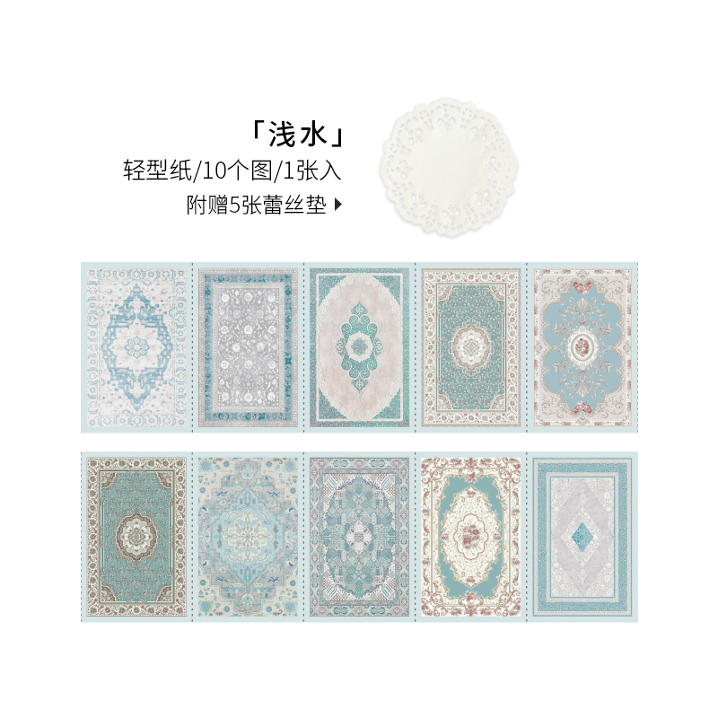 Yoofun vintage dekor papir retro klassisk underlagsmateriale papir for kort kraft kunst estetiske memopads scrapbooking dekor: En