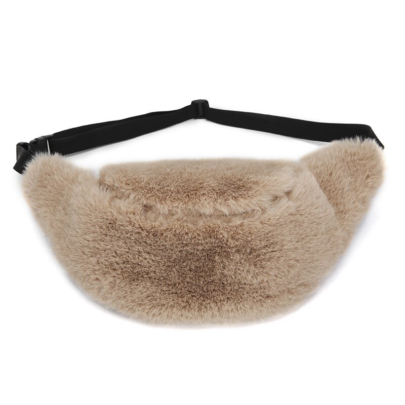 Bolso de cintura peluda bolso de piel salvaje coreana bolso de hombro primavera y otoño invierno