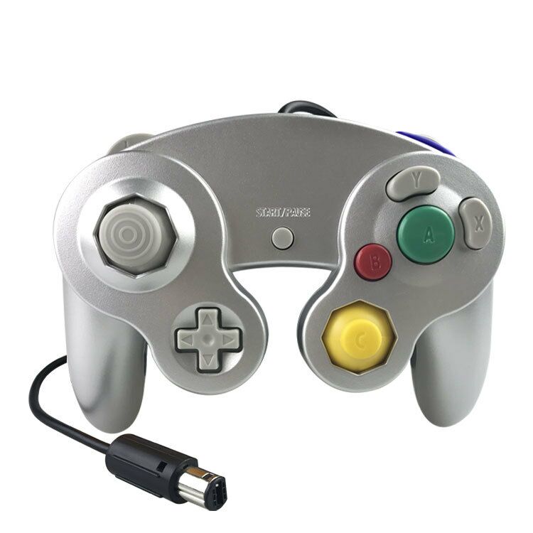 Gamepads Game Controller Pad Joystick for Nintendo Game Cube or for Wii kids Christmas: silver