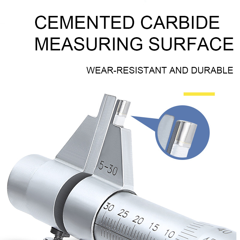 5-30mm micrometro interno 0.01mm micrometro interno strumento di misurazione di precisione in metallo duro diametro interno strumenti calibro