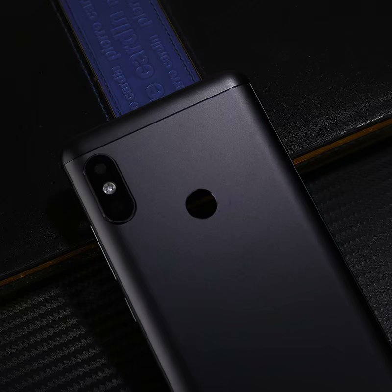 Carcasa Original para Xiaomi Redmi Note 5 / Note5 Pro, cubierta de batería de Metal para reparación, reemplazo de la carcasa trasera de la puerta trasera + logotipo de la Cámara de botón