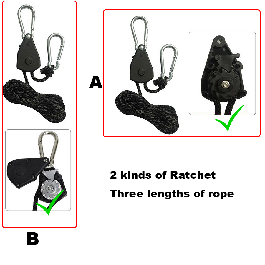 2/3/5m rep 1/8 spärrhake markis vindrep tältrep fästelement fast spänne remskiva galgar lätt lyftverktyg växtodlingsrep