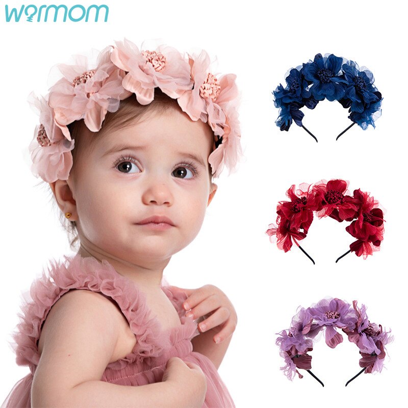 Warmom Leuke Kinderen Haarspeld Bloem Haar Clips Voor Meisjes Kids Haar Accessoires Baby Prinses Hoofdtooi Haar Ornament Haarspeldjes