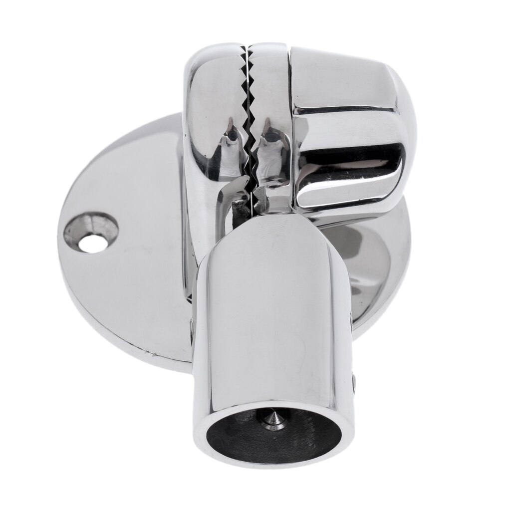 Swivel Fully Adjustable Boat Antenna Ratchet Mount Bracket Deck Side Mount