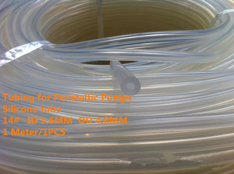 1PCS PPT03 Transparent Hose 13#/14#/15#/16# Tubing for Peristaltic Pumps Silicone tube Power Tube 1Meter