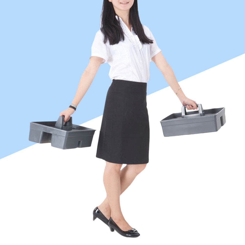 1Pc 3 Dividers Tool Caddy Plastic General Purpose Tool Caddy Cleaning Caddy Handy Caddy with Handle