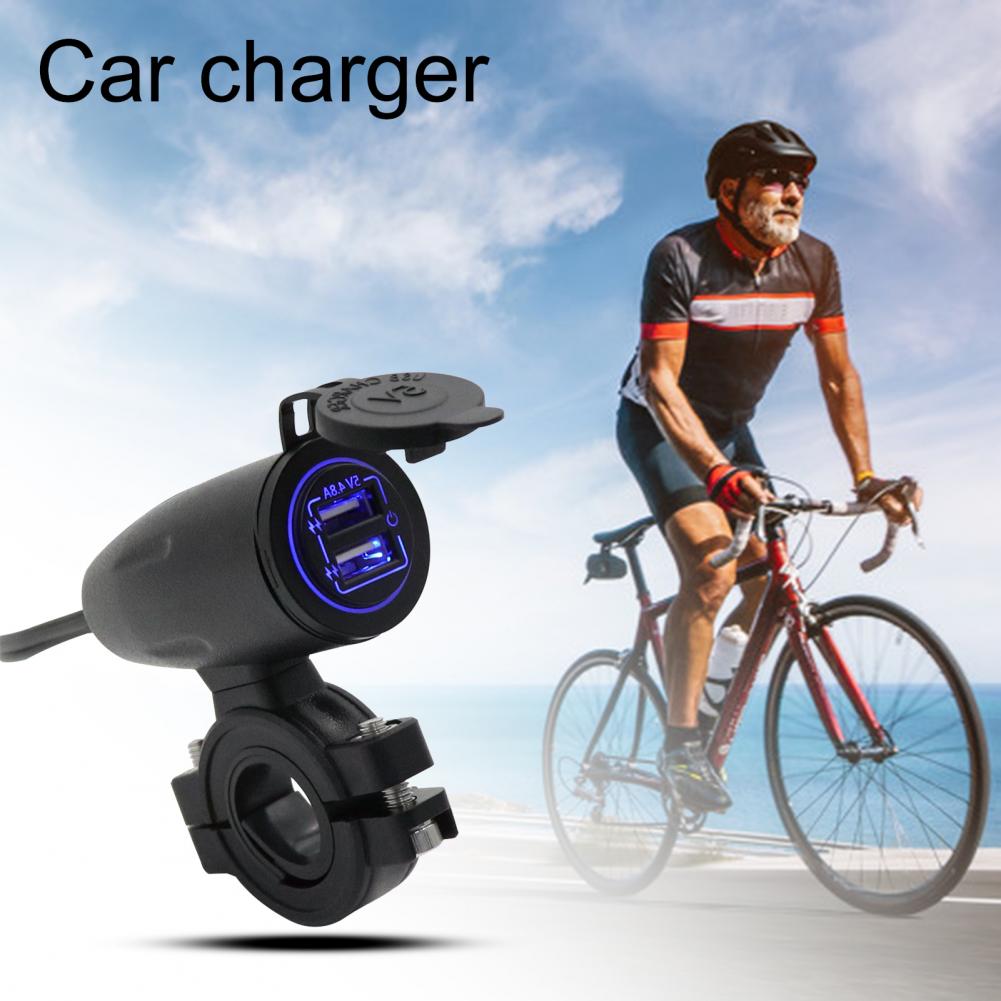 Universele Dual Usb Charger Socket Stopcontact Adapter 4.2A Auto Aansteker 12V Splitter Voor Motorfiets Auto Truck Atv Boot