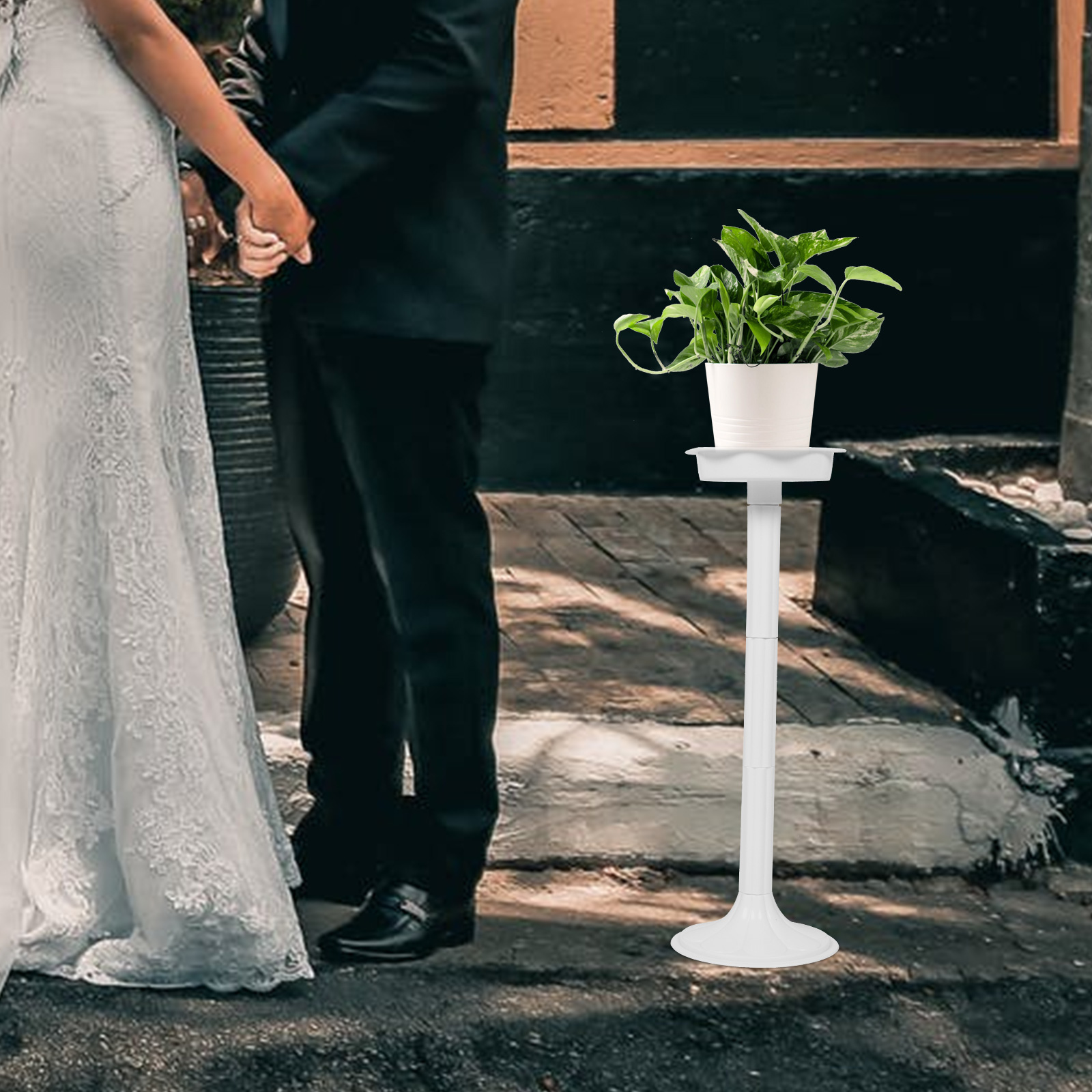 Plastic Roman Column Statue Roman Road Guide Pillar Wedding Flower Pot Holder