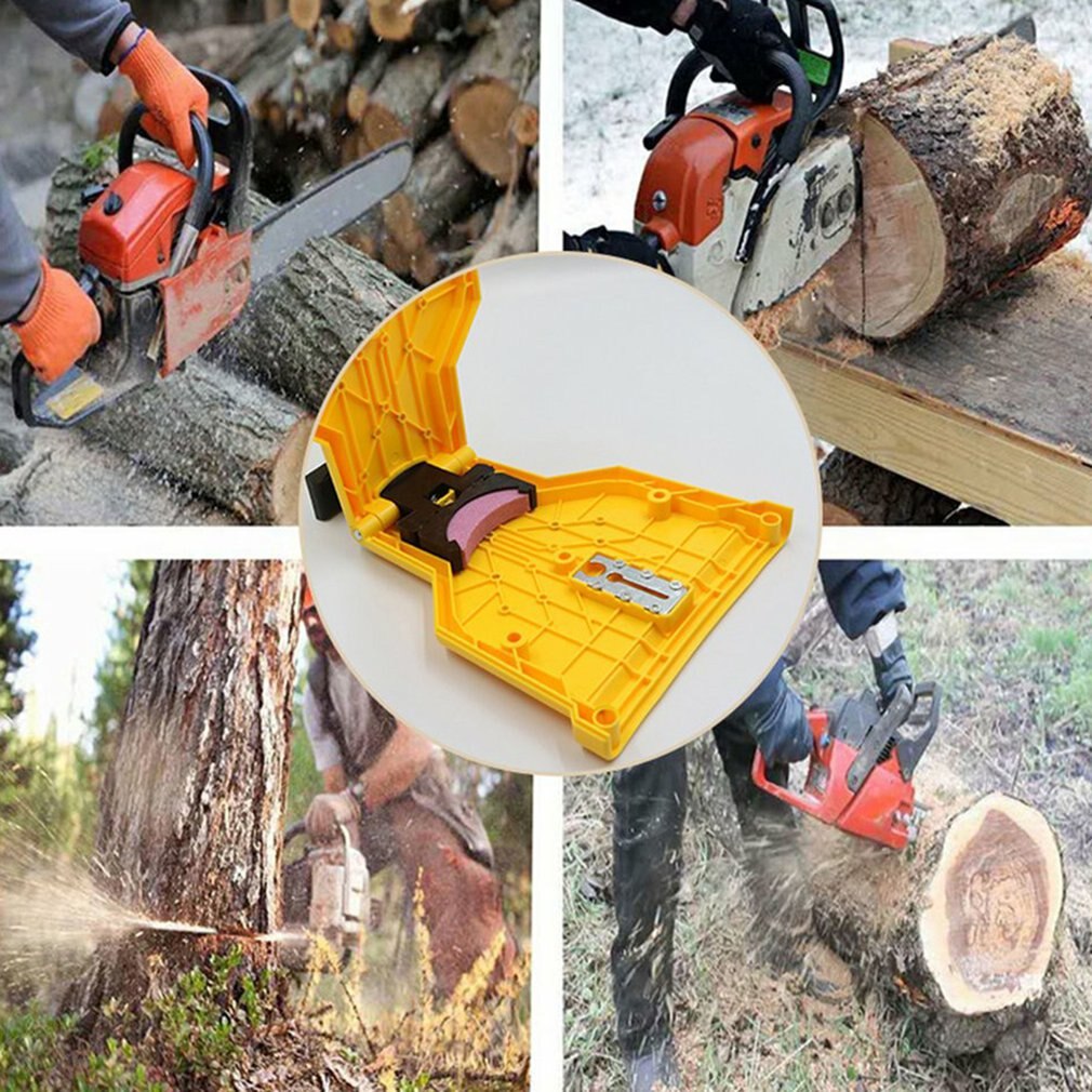 Teeth Sharpener Saw Chain Sharpener Bar-Mounted Fast Grinding Electric Power Chainsaw Chain Sharpener Woodworking Tools 1PCS