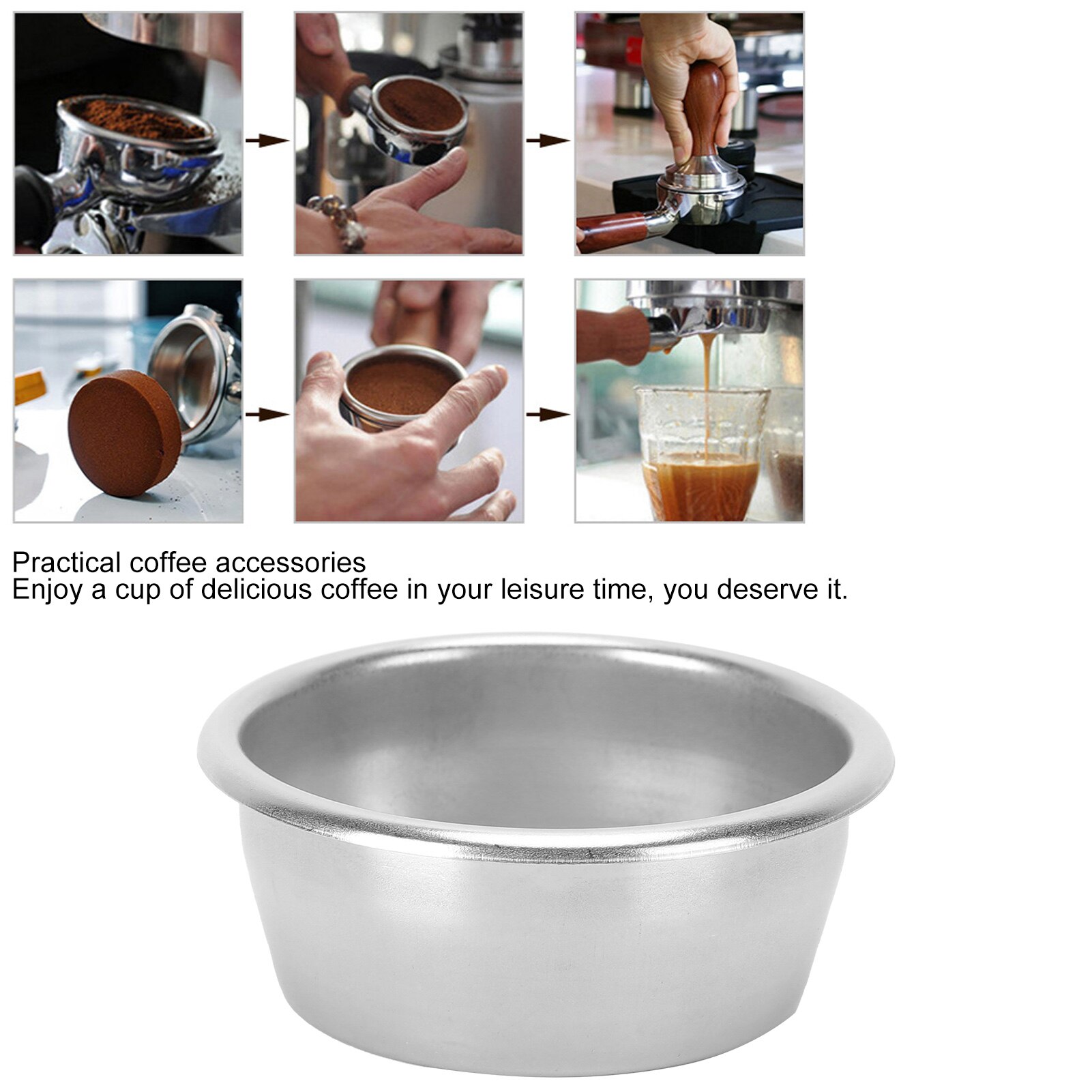 54MM filtre à café Non pressurisé filtre panier remplacement adapté pour Breville 870 Machine à café Nespresso Magots ensemble