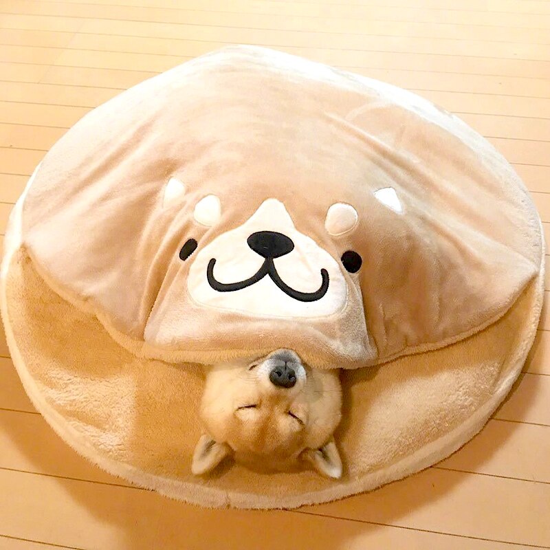 Vier Seizoenen Shiba Inu Kennel Kat Kleine Grote Hond Huisdier Kattenbakvulling Japanse Netto Rode Kat En Hond Mat Pluche Mat sofa Hond Bed Ronde Nest