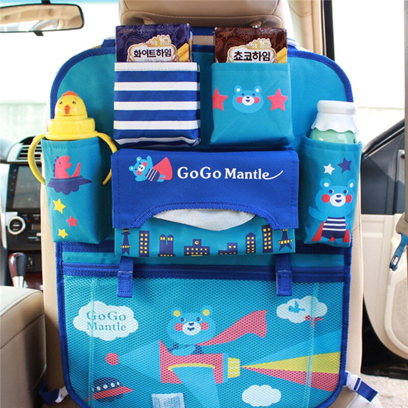Auto voiture organisateur banquette arrière sac voiture-style titulaire multi-poche siège laine feutre stockage conteneur suspendus boîte voiture stockage pour enfant