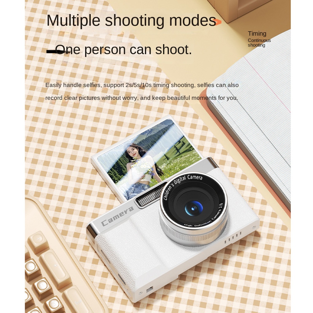 2.4 ' skærm 1080p hd digitalkamera anti-shake 8x zoom fotografering videokamera 4k optagelse autofokus basis ccd-kamera