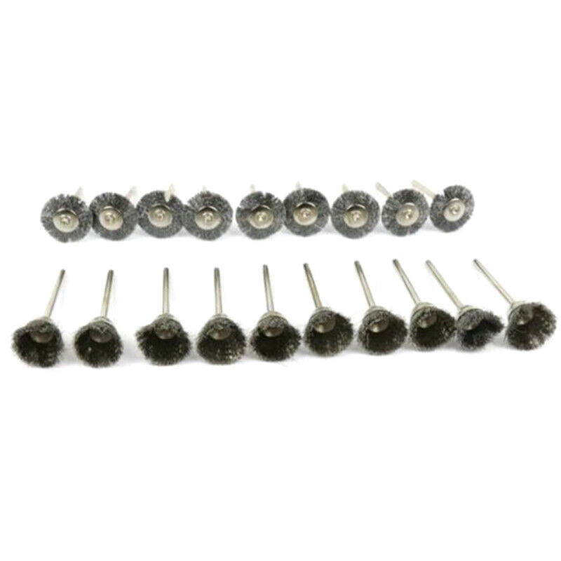 Stainless Steel Wire Brush Set For Dremel Rotary Tool Die Grinder Flat Wheel Cup