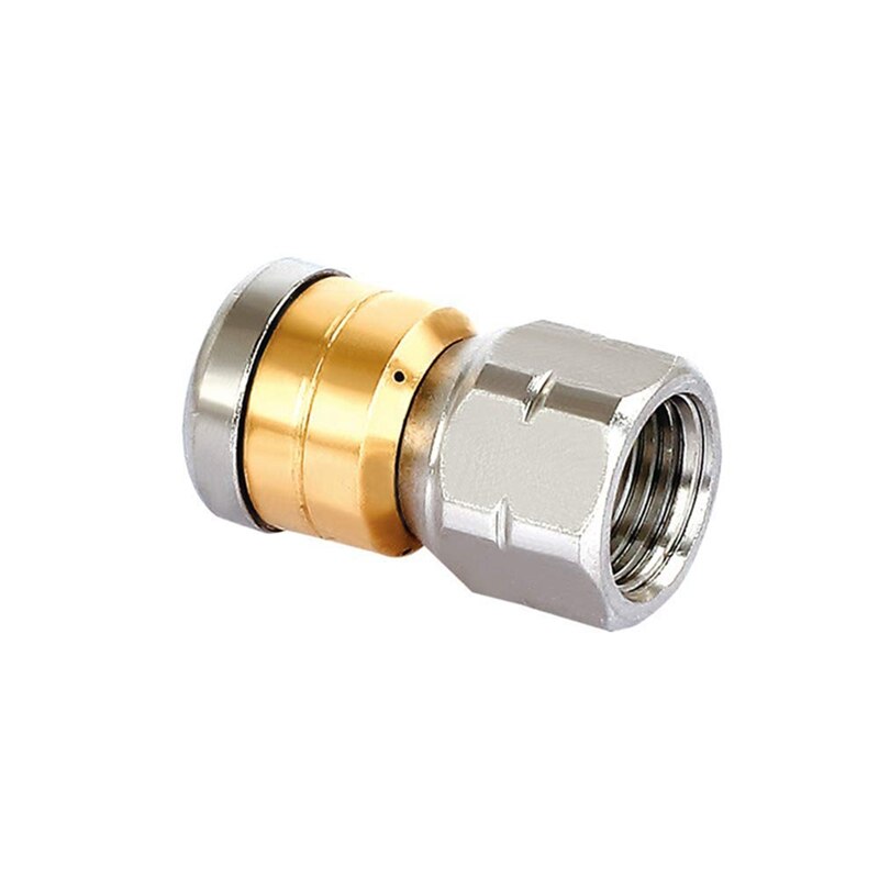 Sewer Jetter Hose Nozzle,High Pressure Washer Hose Nozzle,1 Button Nose Nozzle &amp; 1 Rotating Nozzle,1/4 Inch Pack Of 2