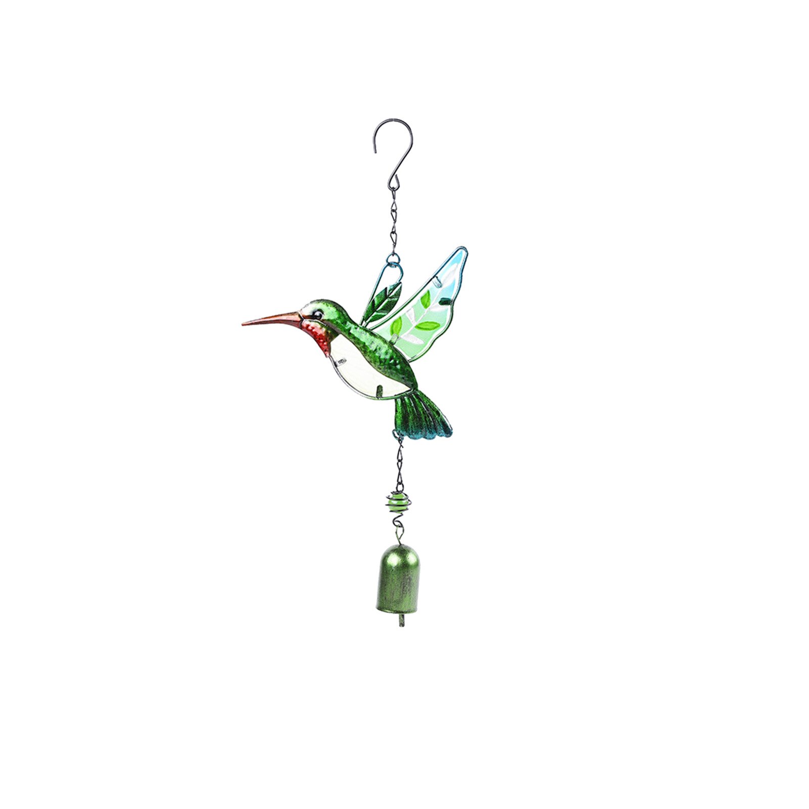 Decoración móvil para el hogar, jardín, Patio, colgante, arte para puerta, Libélula, colibrí, campanilla de viento romántica