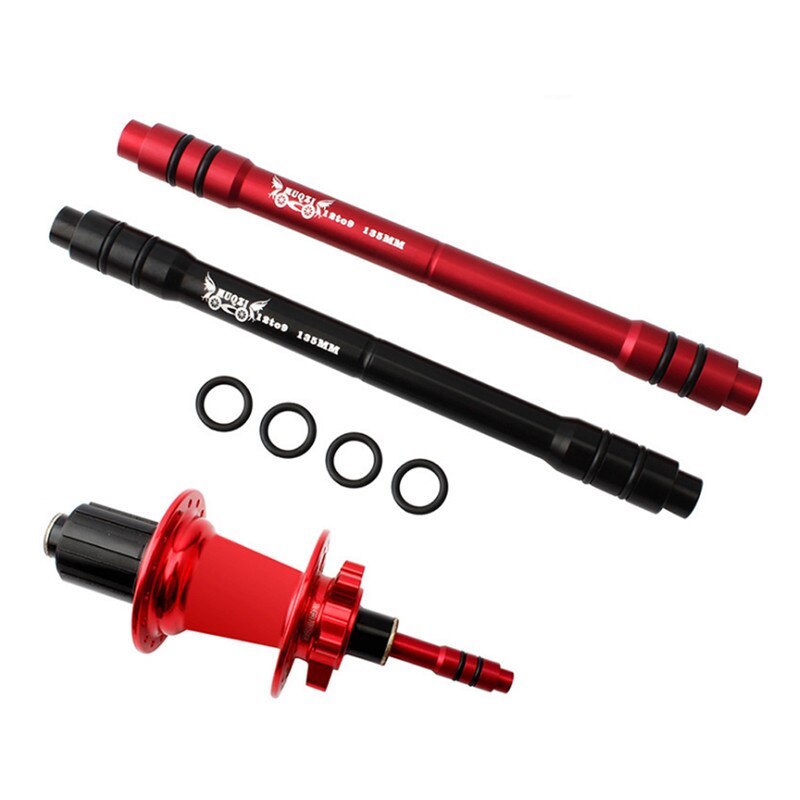 12mm to 9mm qr-adapteri mtb pyörän läpiakselinapa pikalukitus polkupyörän etupyörän napaadapteri