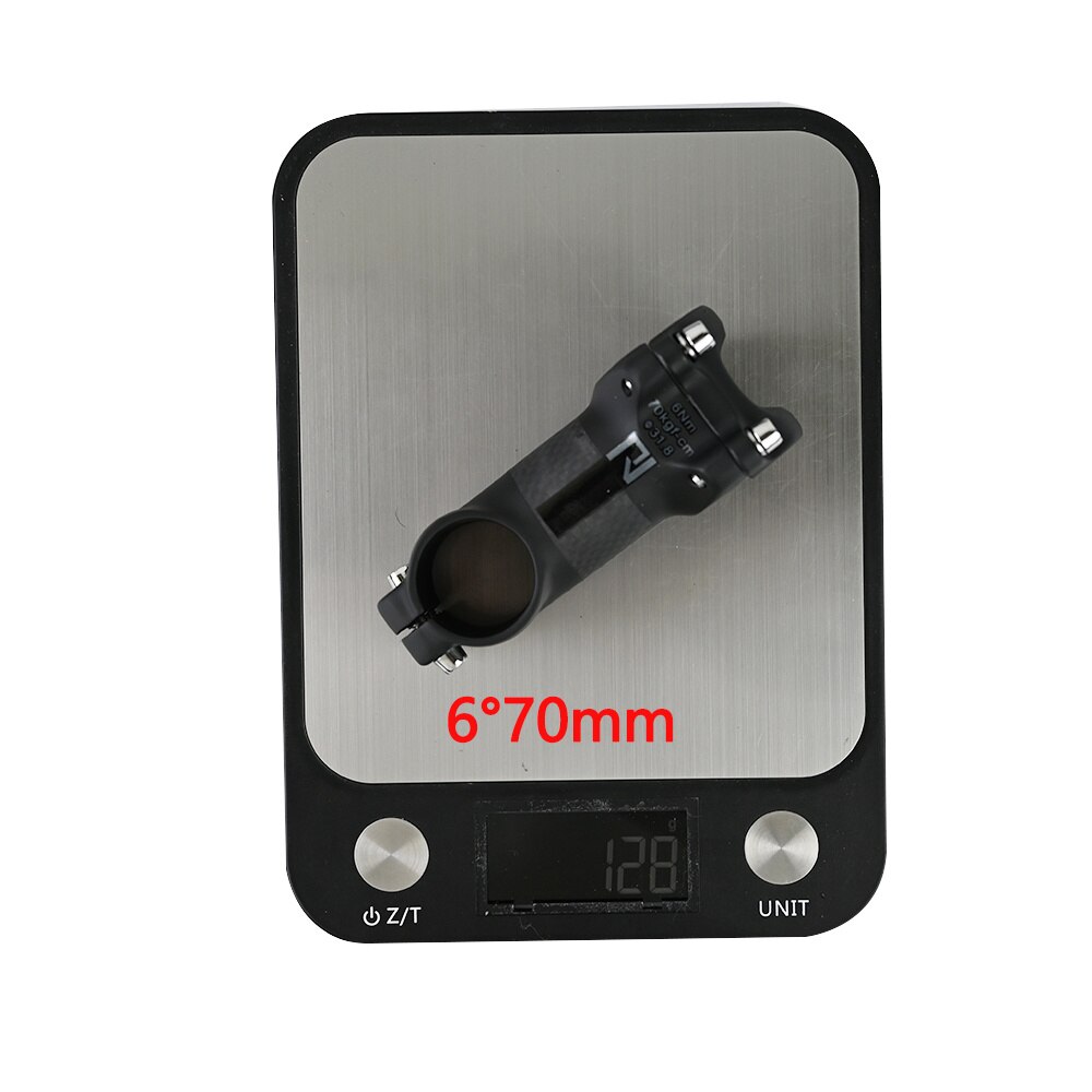 ROADNADO MTB Bike Stem Carbon Fiber+Aluminum Alloy Bicycle Handlebar Stem Road Bike Stem 6/17 Degree 60/70/80/90/100/110MM