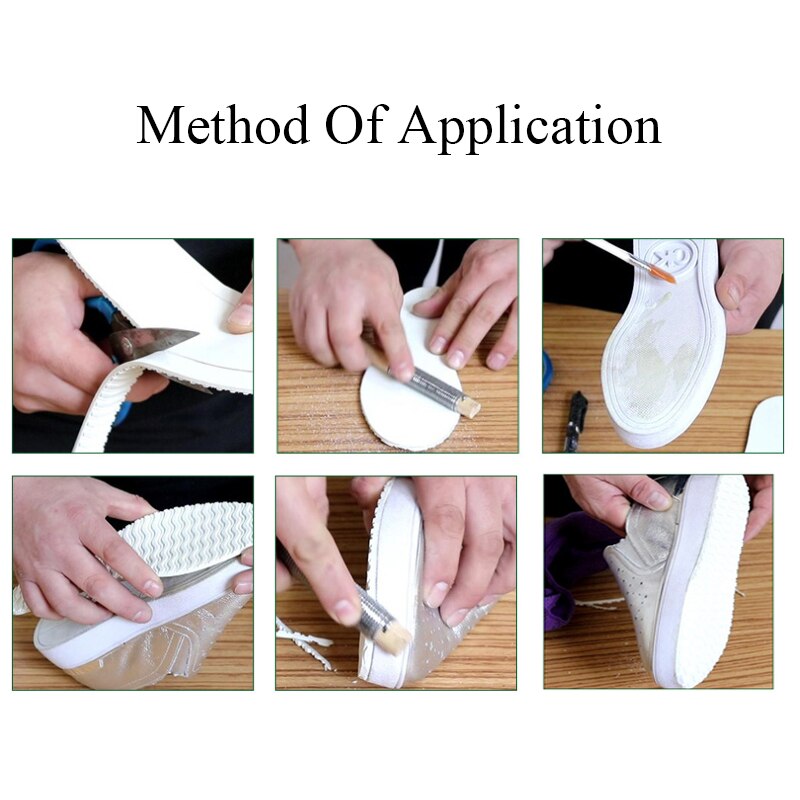 1 Pair DIY Rubber Full Sole Repair Shoes Tire Grain Wave Pattern Repair Worker Shoes Outsole 4mm Stick On Full Soles Heel Pads
