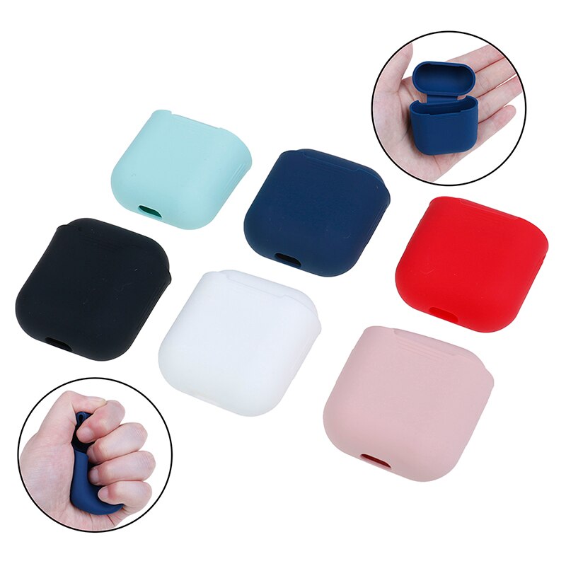 Airpods fodral skyddar silikonskydd skin air pod hörlurar laddare fodral