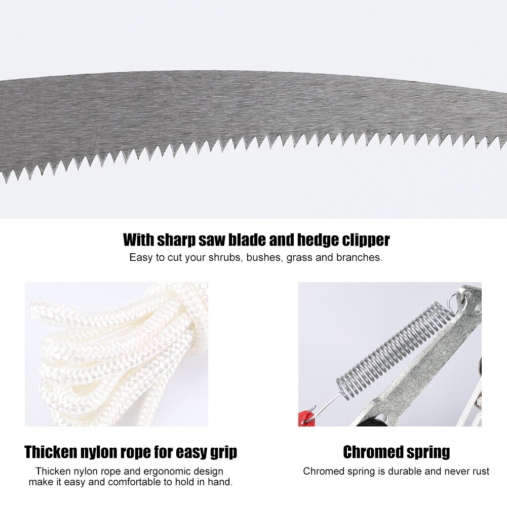 2 Wheels Sharp Garden Pruning Shear Tree Trimmer Clipper Trimming Tool For Gardening, Landscaping And Heavy Duty Trimming