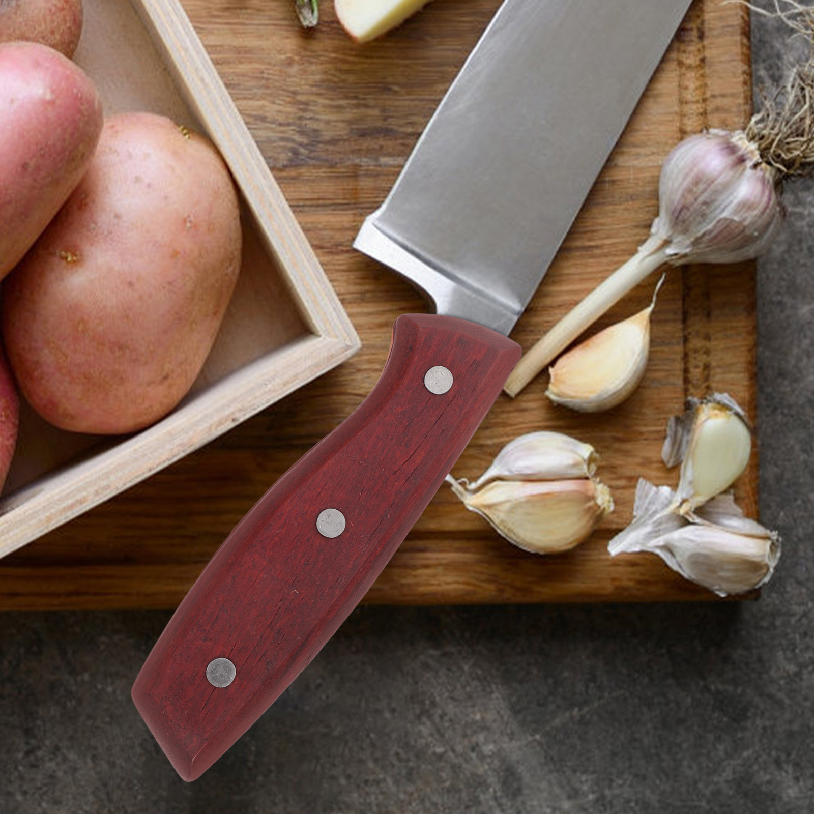 Poignée de couteau de cuisine, accessoires antidérapants, outils de Chef en bois, pièces de rechange pratiques