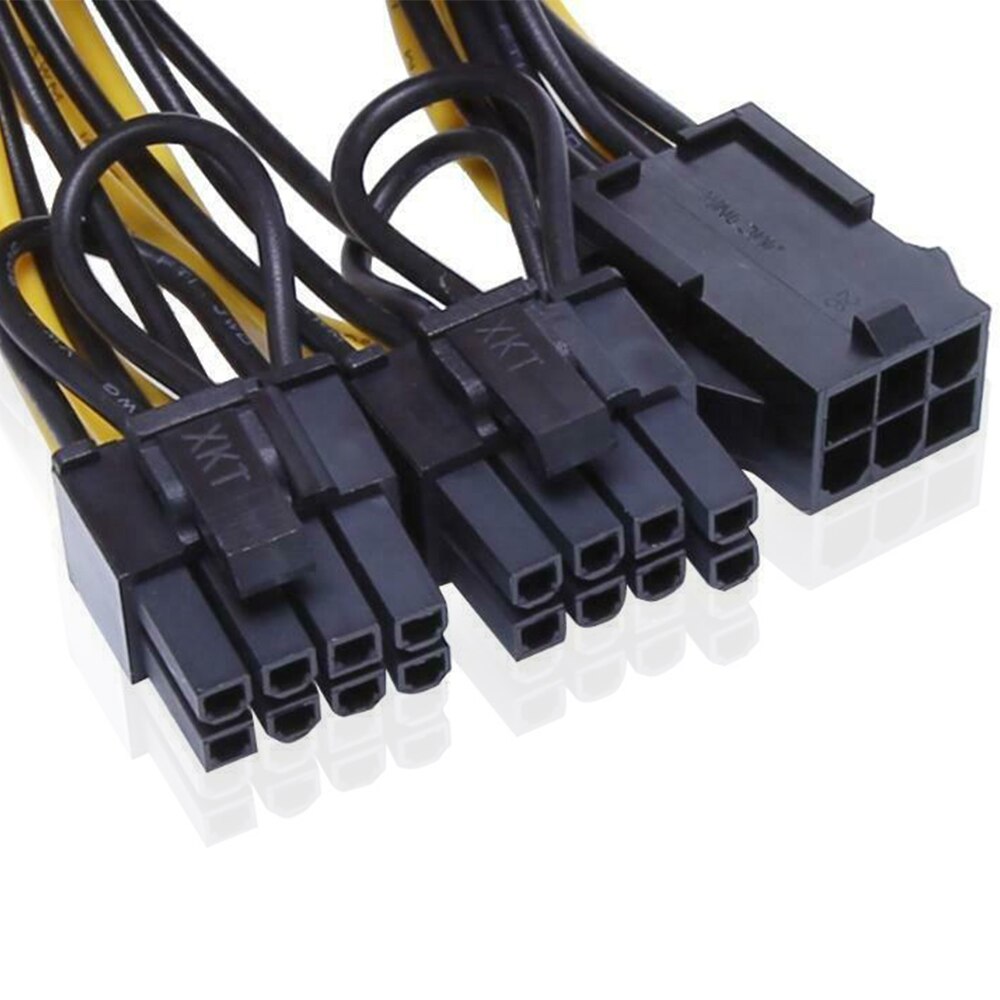 5/10pcs PCI-E 6-pin to Dual 6+2-pin (6-pin/8-pin) Power Splitter Cable Graphics Card 6Pin to Dual 8Pin PCIE PCI Power Cable