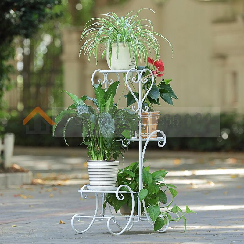 Iron flower stand Floor-standing pot rack Multi-la... – Grandado