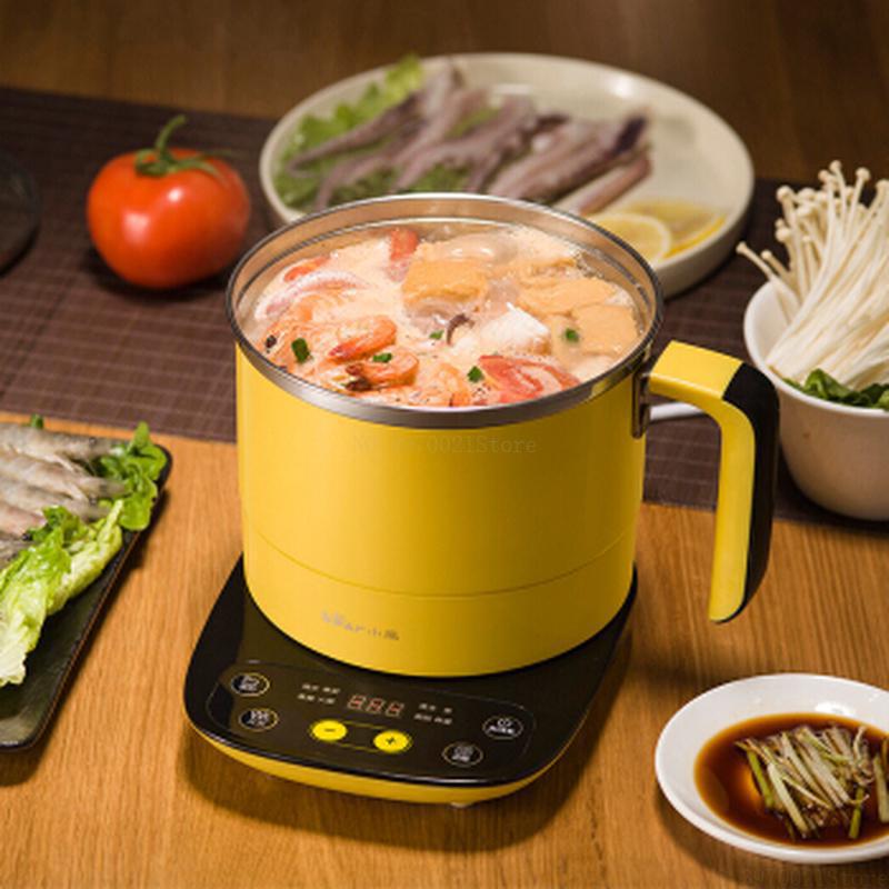 Mini Stainless Steel Multi Cooking pot Cookers Split Type Pot Cooker 9.5h Reservation Keep Warm with 7 Menus