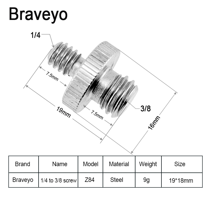 Juego de tuerca de tornillo de conversión de cámara, adaptador de soporte de fotografía de transferencia mutua 1/4 3/8, accesorios, tornillo de liberación rápida para Dslr: YELLOW