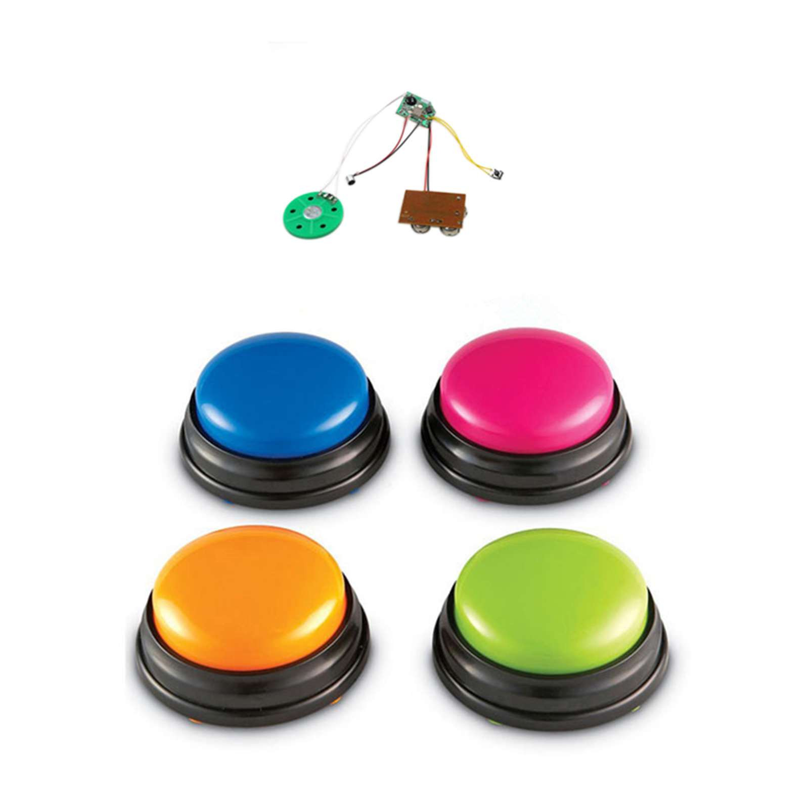 Recordable Talking Sound Button for Kids Easy Carry Voice Interactive Toy Answering Buttons Party Noise Makers