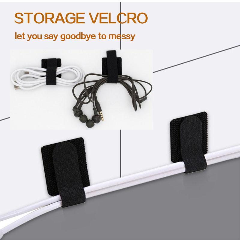 Self-adhesive Cable Management With Back Glue Buckle Velcro Cable Tie Charging Cable Fixed Artifact Data Cable Storage