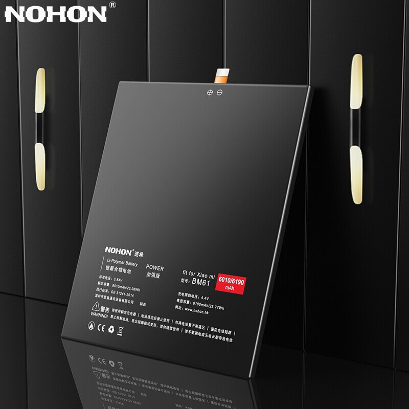 NOHON BM61 batería para Xiaomi Mi Pad 1 2 Pad2 Mipad2 MiPad 1 2 batería de repuesto 6190mAh batería de polímero de litio + herramientas