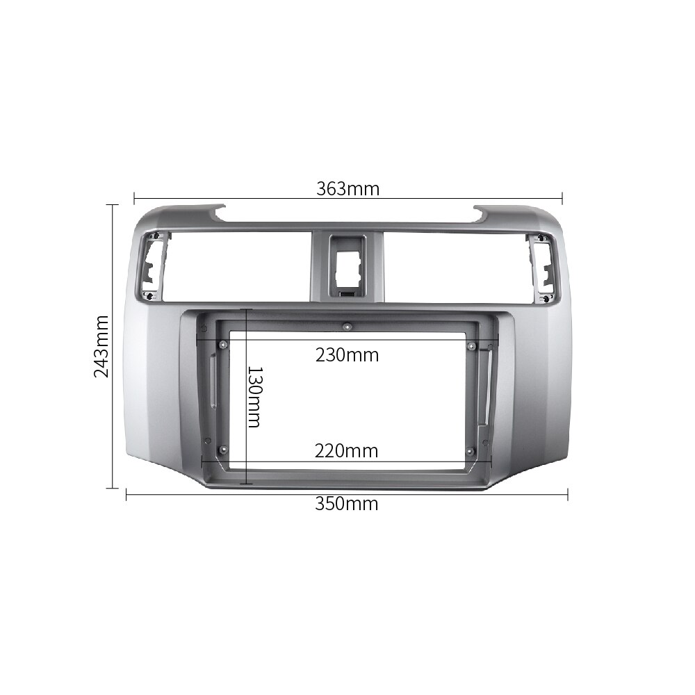 Voor Toyota 4 Runner + Autoradio Fascia Gps Navigatie Frame Stereo Gps Dvd-speler Installeren Surround Trim Panel kit Gezicht Plaat