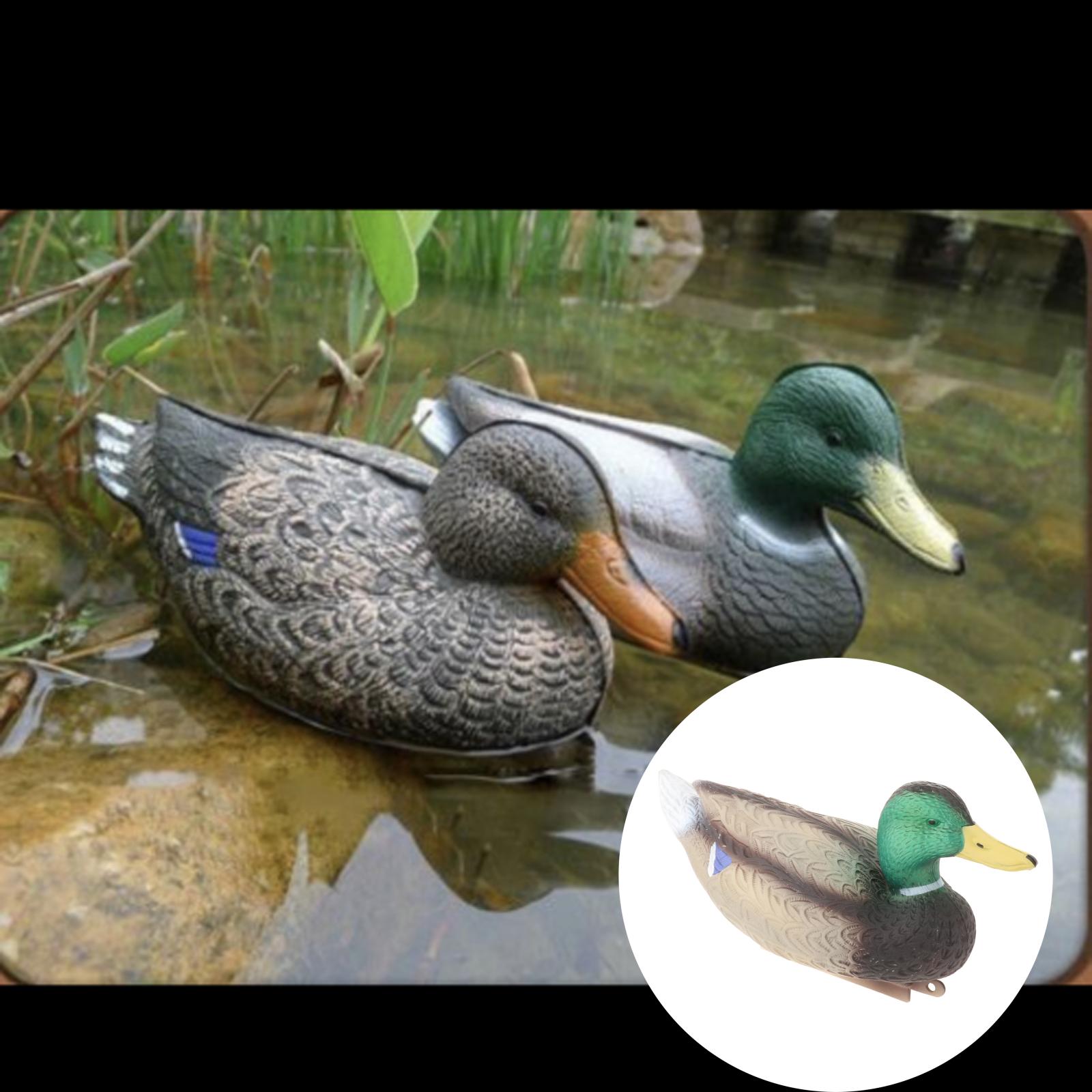Lifelike Mallard Duck Decoys Animals Drake Landscape Ornament