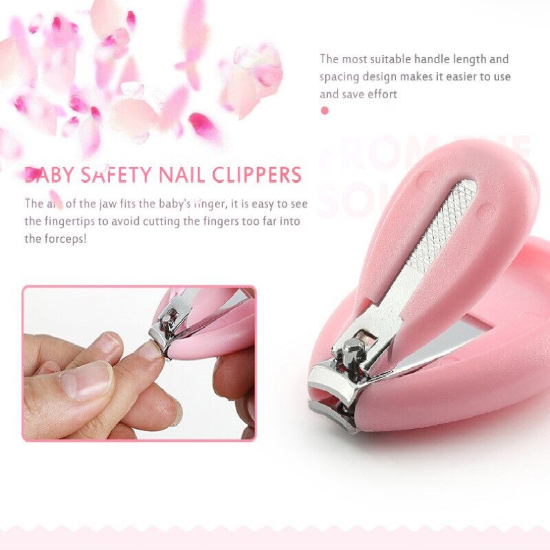 Nail Care 4-piece Set Reusable Cute Portable Newborn Baby Child Safety Care Manicure Clippers Nail File Nail Care Kit