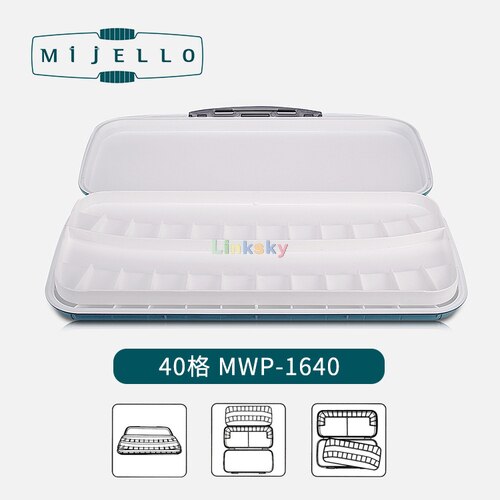 MIJELLO-paleta de pintura de acuarela hermética de doble piso, 40 MWP-1640 de pozo, 30 MWP-1630 de pozo, suministros de arte para pintura artística: MWP-1640